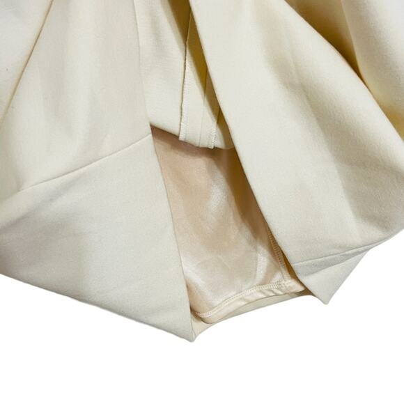 Jones New York Vintage Y2K Pearl Trim Ponte Off White Dress Size 4 - Picture 5 of 5